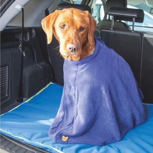 Plush Navy Blue Dog Coat - Cozy Fleece Pet Jacket